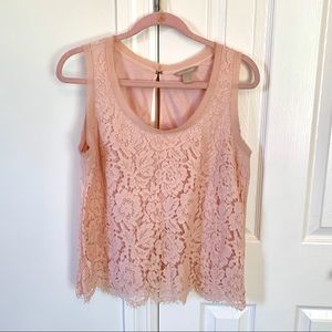 Banana Republic Pink Lace Top